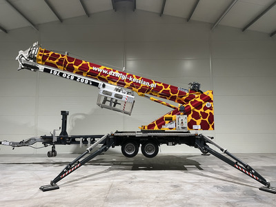 Żurawie na przyczepach